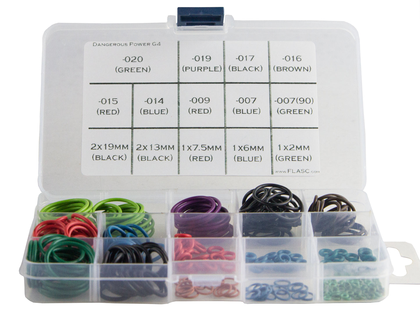 Dangerous Power G4 Color coded o-ring kit