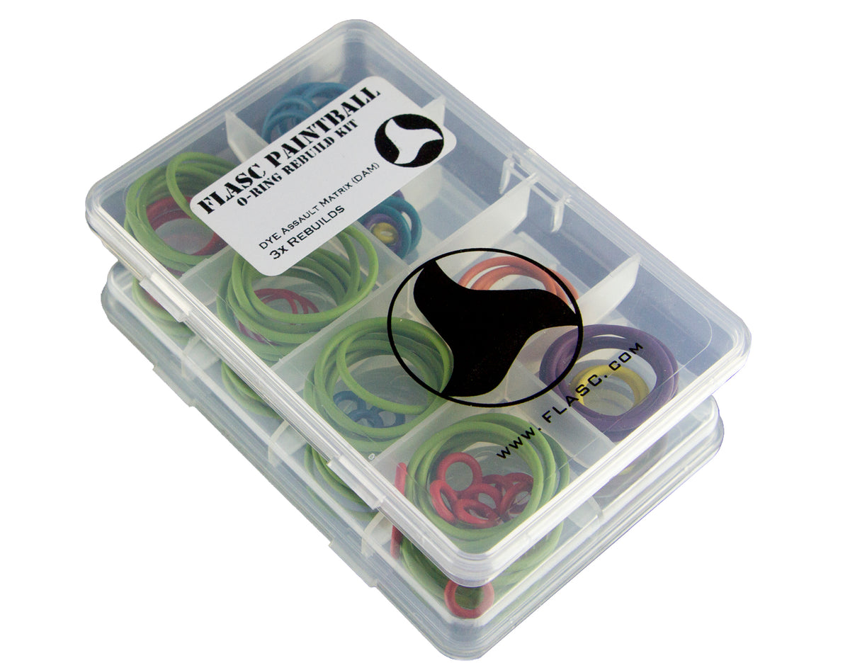 Dye Assault Matric (DAM) Color coded o-ring kit – Flasc Paintball