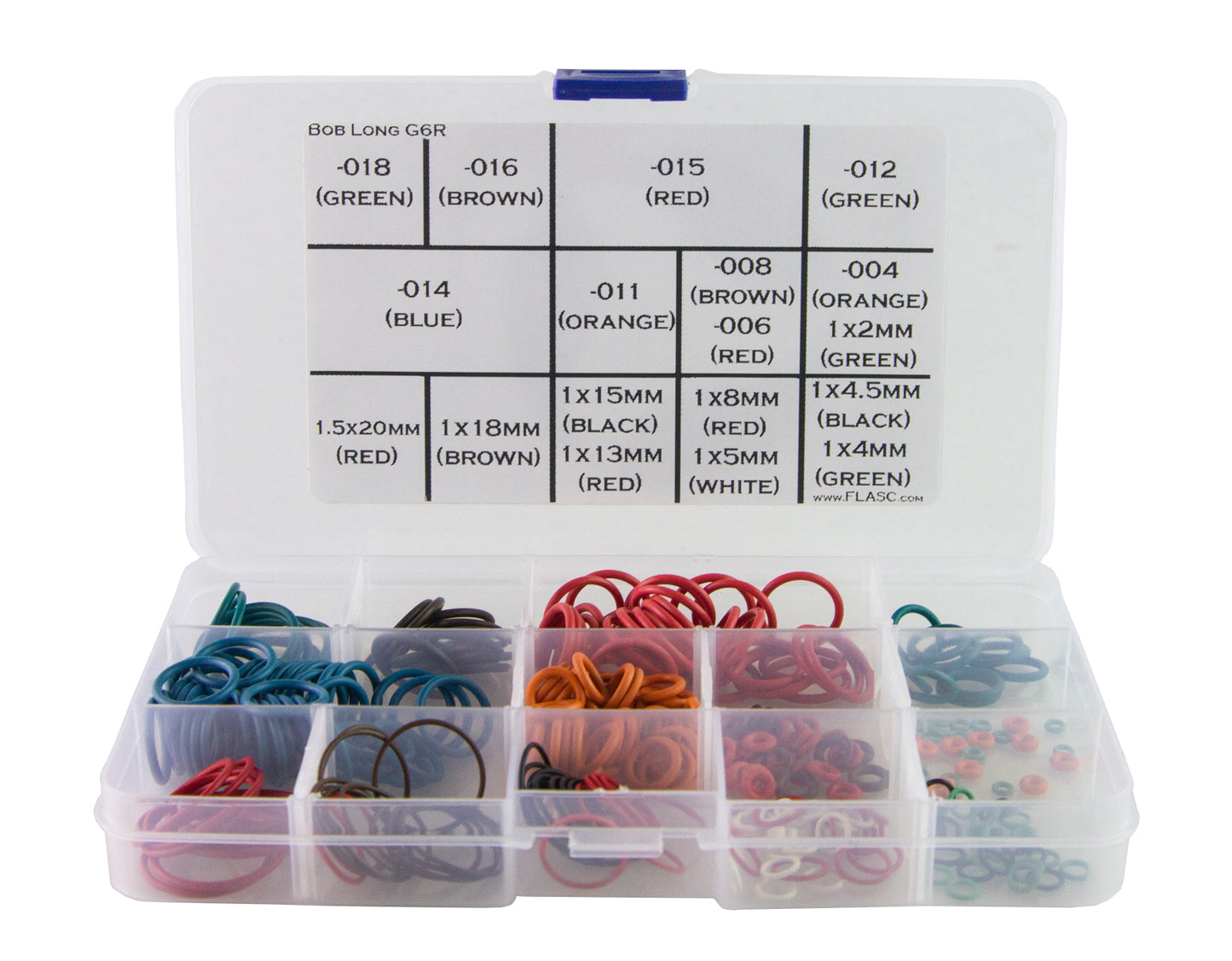 Bob Long G6R Color coded o-ring kit