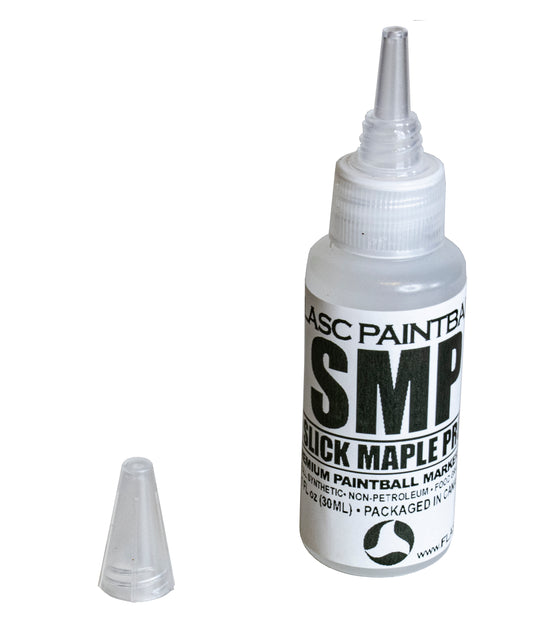 Flasc Paintball Slick Maple Pro (SMP) Marker Oil – 1oz Super Slick Silicone Lubricant for Paintball Markers, Regulators, and O-Rings