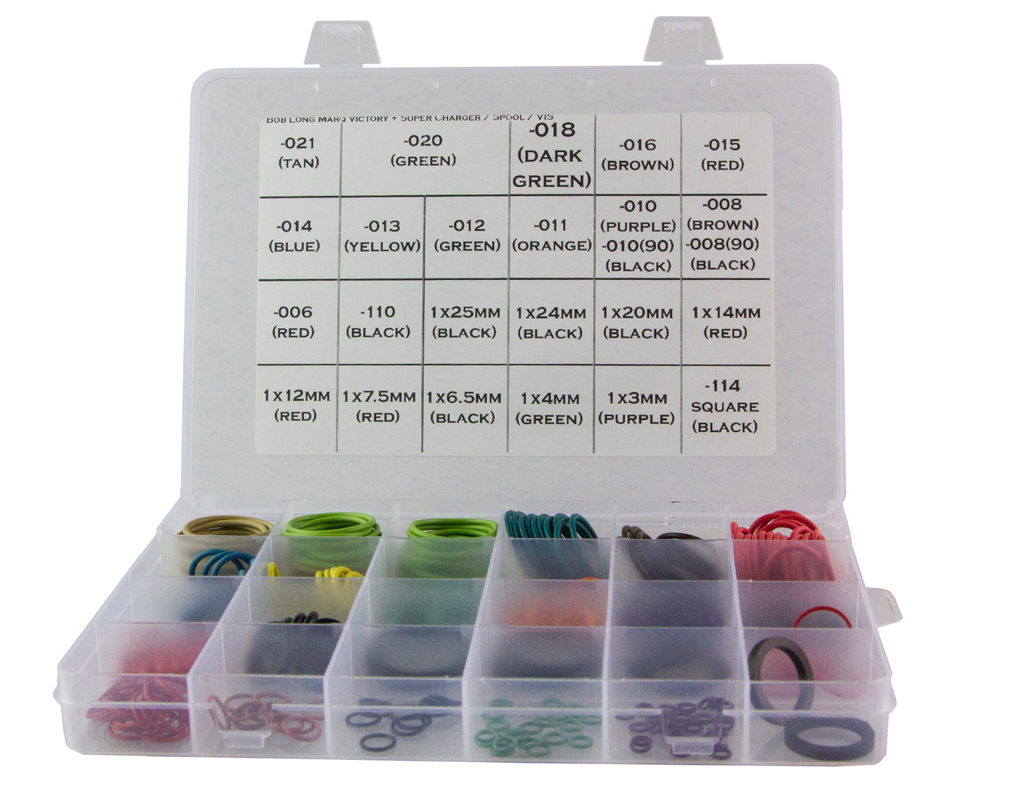 Bob Long Victory V1 / V2 Color coded o-ring kit