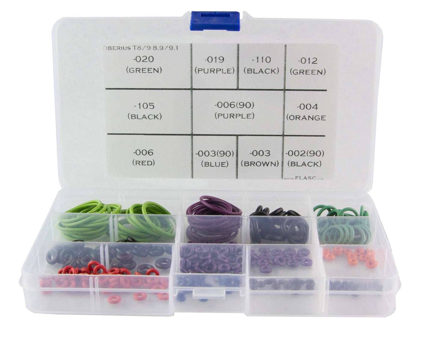 Tiberius T8 / T9 / T8.1 / T9.1 Color coded o-ring kit